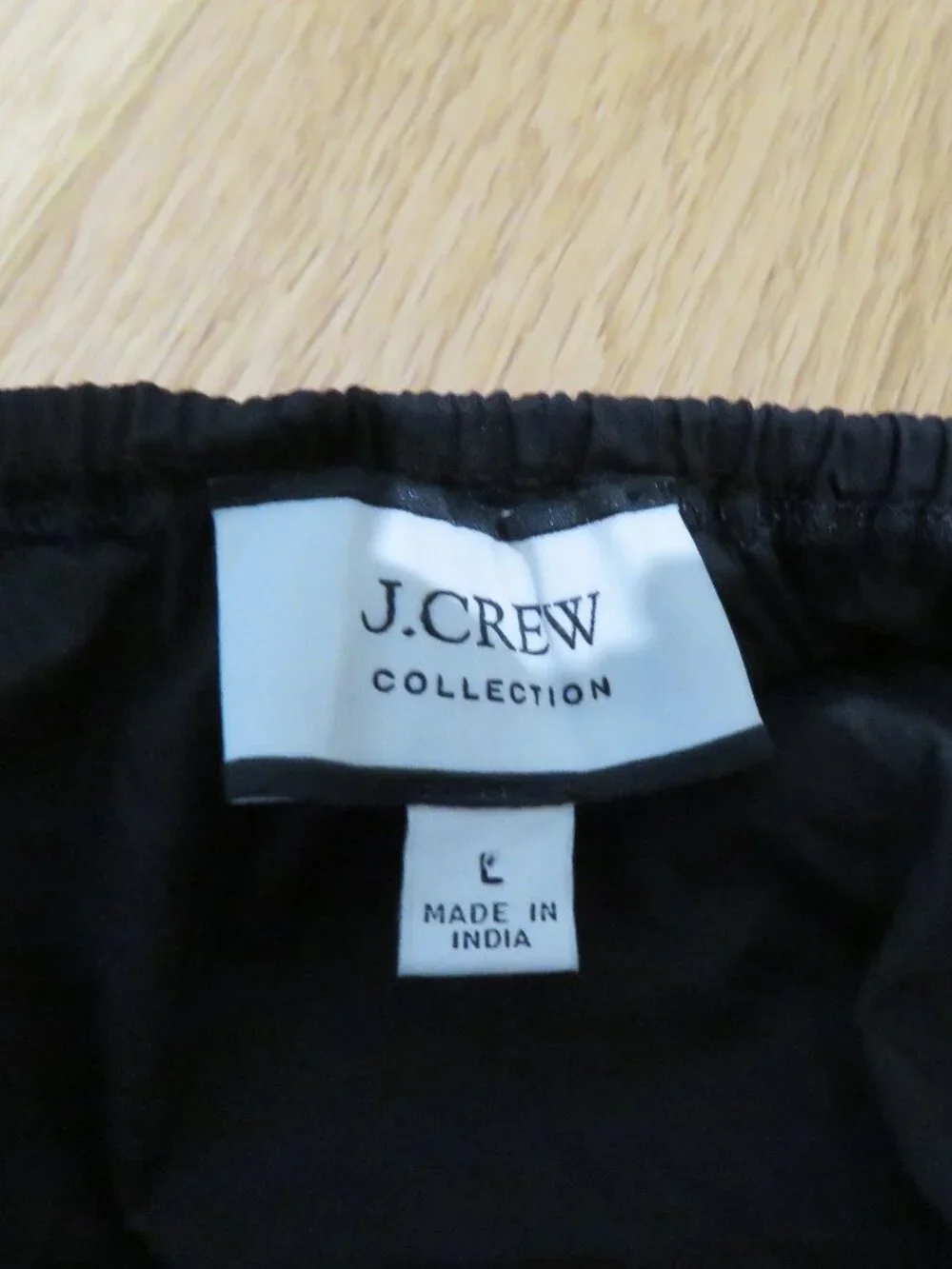 J.CREW COLLECTION Oahu V-Neck Tiered Maxi Dress in Black Cotton Poplin Large